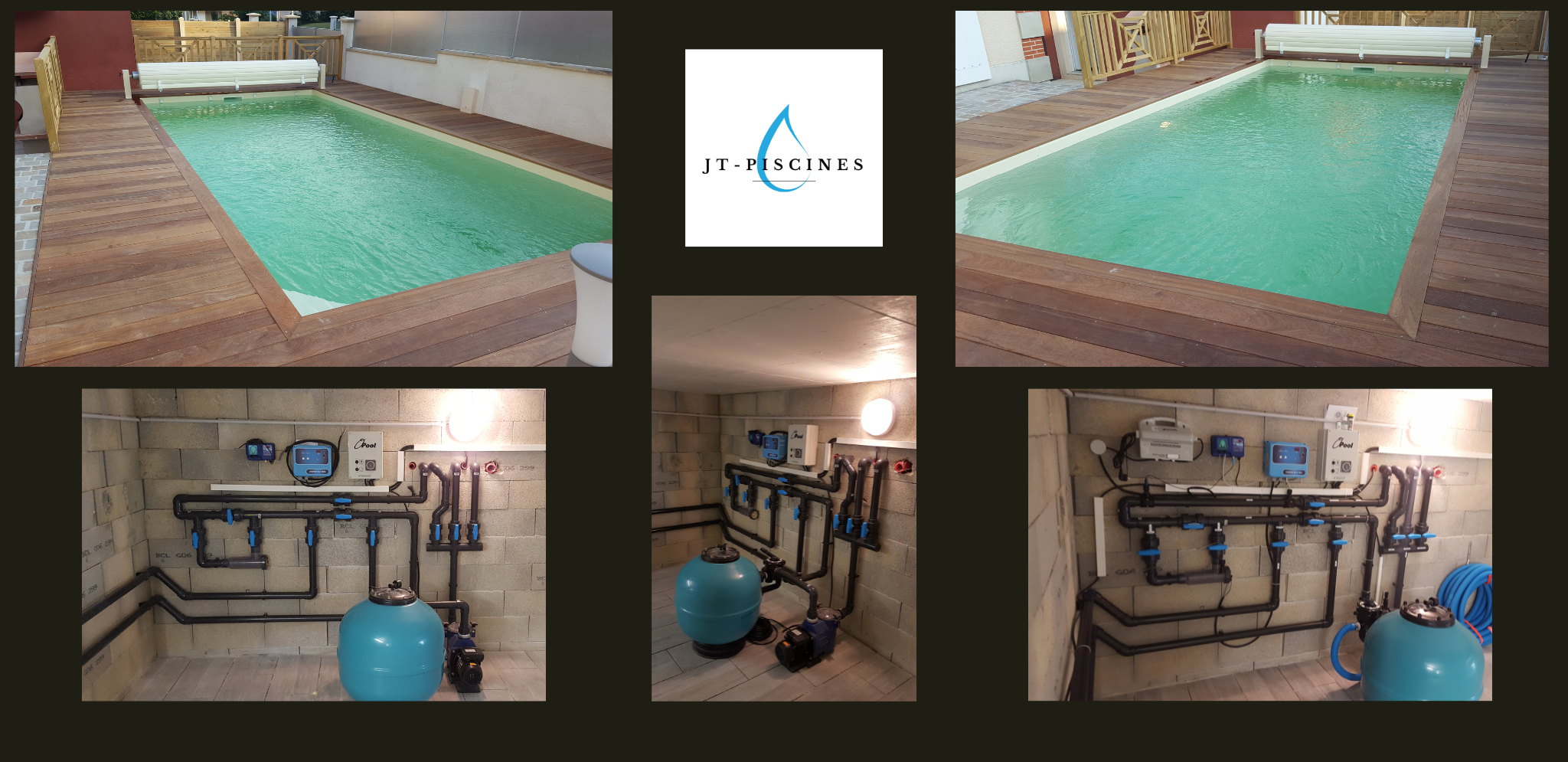 Piscine contemporaine familiale